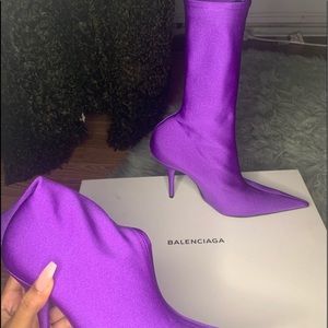 COPY - Purple Knife Booties Women Balenciaga